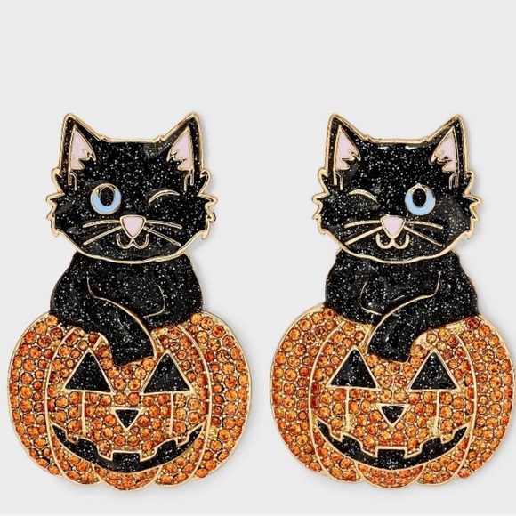 Sugarfix By Baublebar Purriest Pumpkin Earrings - Picture 1 of 3